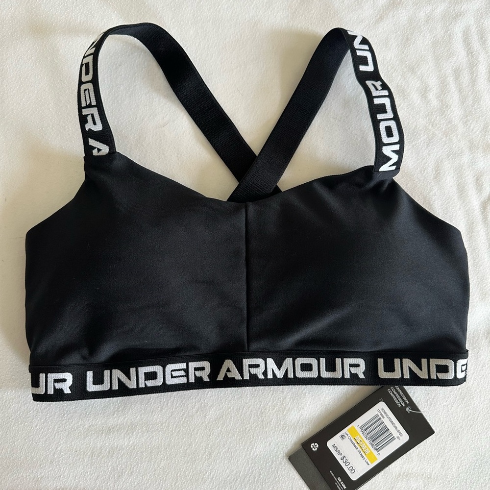 Under Armour Black Cross-Back Sports Bra